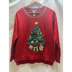 Christmas Sweater REFERENCE POINT  Women's Small ***lights‎ Do Not Work
